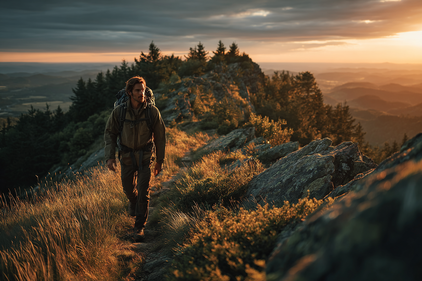 Чоловік середнього віку займається спортом