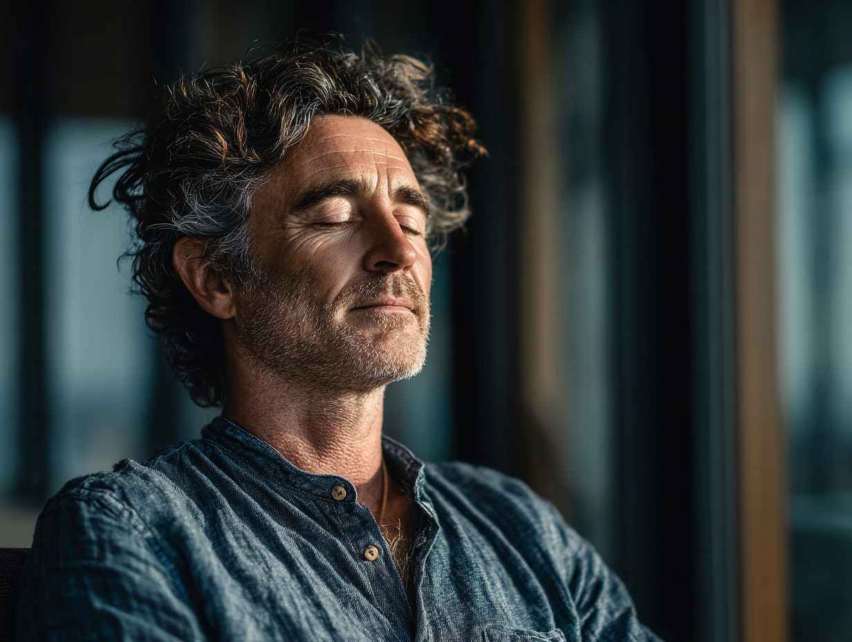 Чоловік займається творчістю